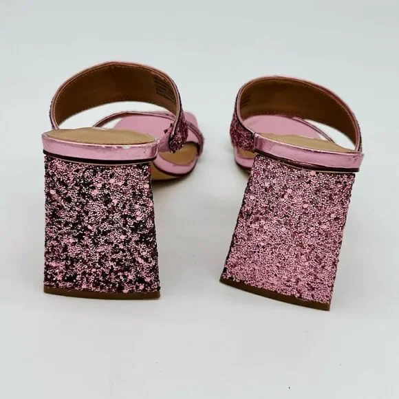 Abound Carina Glitter Sandals in Pink Crayon Glitter - Picture 4 of 7
